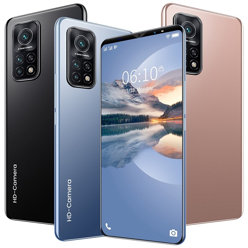 Téléphone portable M10T Pro, écran de 5.5 pouces, smartphone, MTK6572, double cœur, 512 mo de RAM, 4 go de rom, double veille, Android 4.4, prise ue