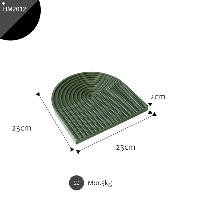Bandejas de madera para picar, bandeja de pan de ondulación de agua, paleta de haya blanca/negra/gris, decoración de almacenamiento para mesa de pastel de postre: Medium green
