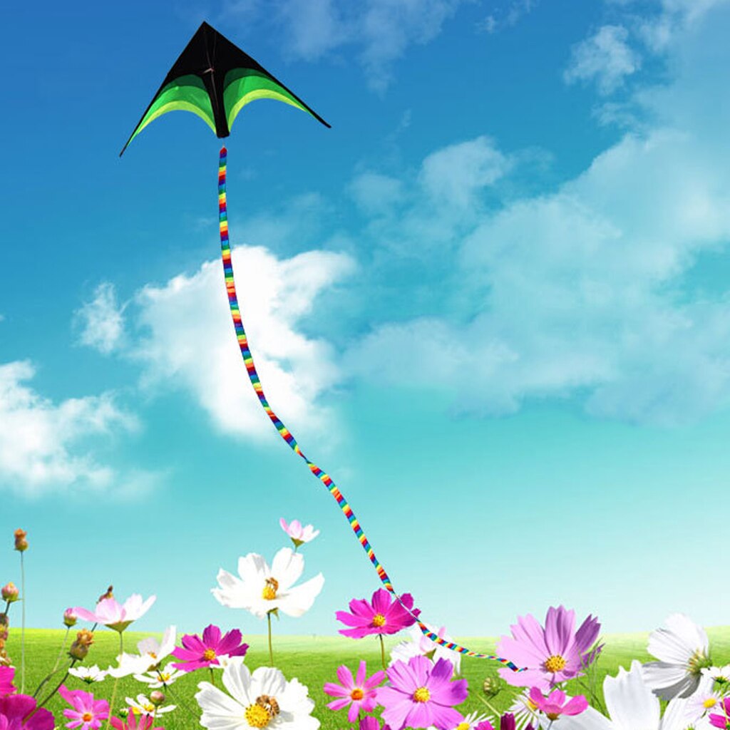 10M/15M Regenboog Buis Vlieger Staart Kite Decor Outdoor Vliegeren Glad Speelgoed Fun