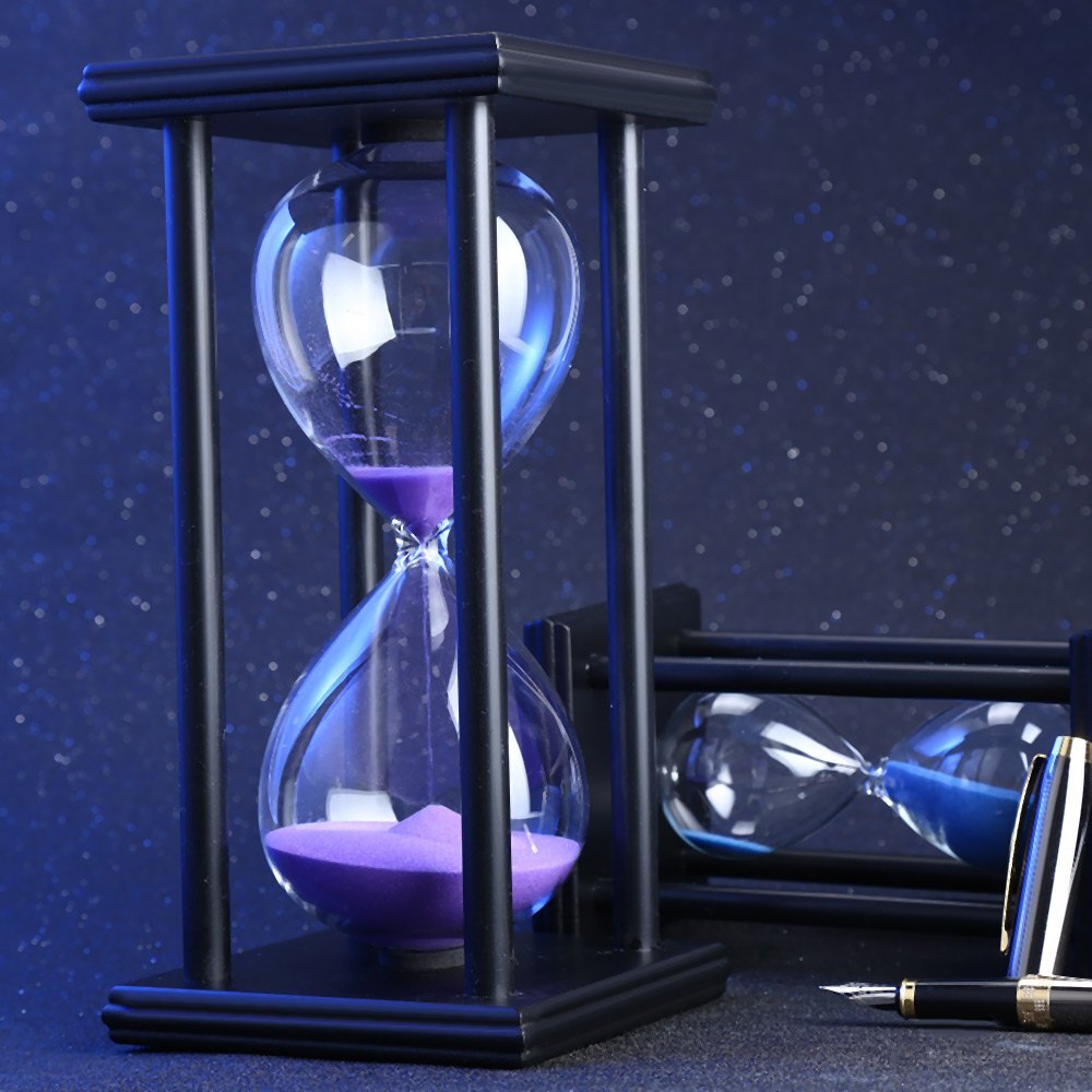 30/60 Minutes Hourglass Sand Timer Kitchen School Modern Wooden Hour Glass Sandglass Sand Clock Tea Timers Home Decoration