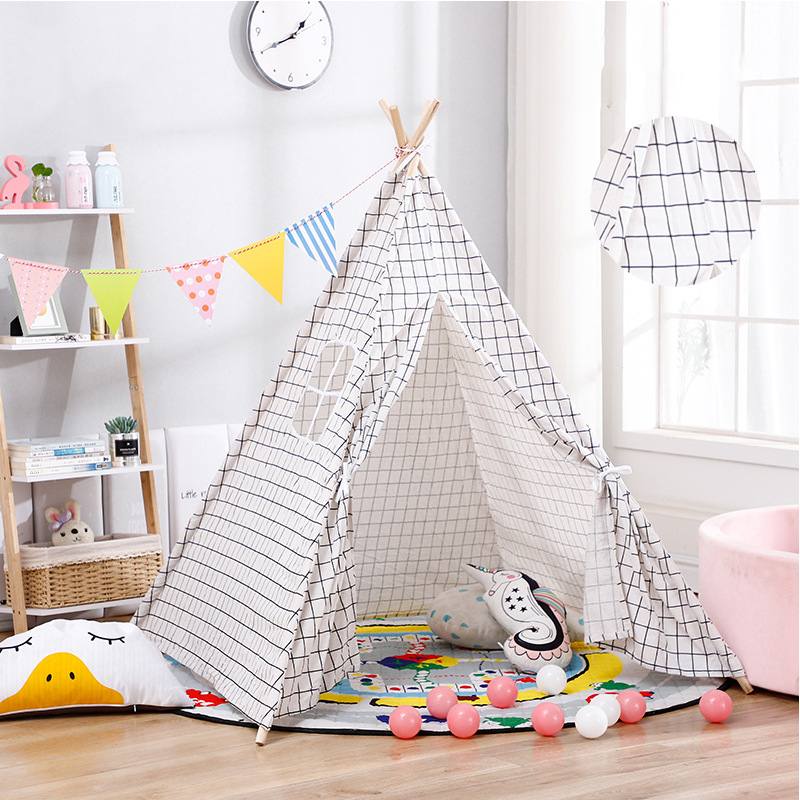 Children's Tent Teepee Tent For Kids Portable Infantil House For Children Cabana Kids Playhouse Indoor Sleeping Tent Decoration