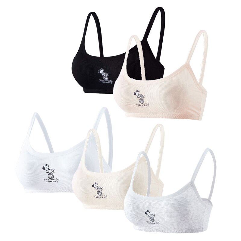 Girl Underwear Soft Cotton Bra for Kids Teenager Training Vest Underwear Puberty