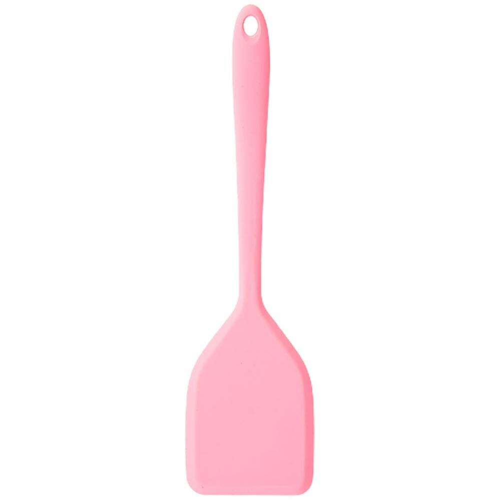 Spatules en Silicone pour barbecue, couleur unie, polyvalent, rapide, économie de travail: Rose