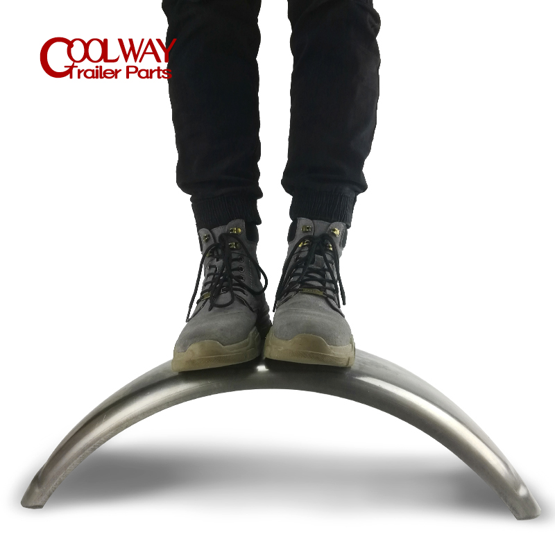 Fits 16Inch Wheels Fenders Natural Steel Trailer Mudguard Price for Pair Parts Accessories Components