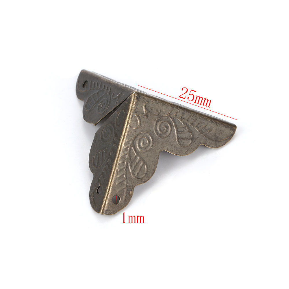 10 stk retro møbler dekorative metal hjørner smykkeskrin træ sag hjørne beskytter antikke hjørne kinesisk håndværk