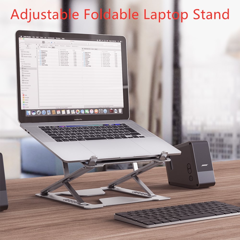 Draagbare Laptop Stand Opvouwbaar Ondersteuning Base Notebook Stand Voor Macbook Pro Lapdesk Computer Laptop Houder Cooling Beugel Riser