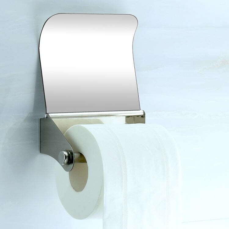 Stainless Steel European Style Holder Engineering Hotel Tissue Box Bathroom Side Toilet Paper Holder Circle juan zhi zuo Toilet