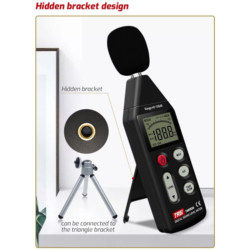 TA8152A Handheld Noise Measuring Instrument db Meter 40~130dB Mini Audio Sound Level Meter Decibel Monitor