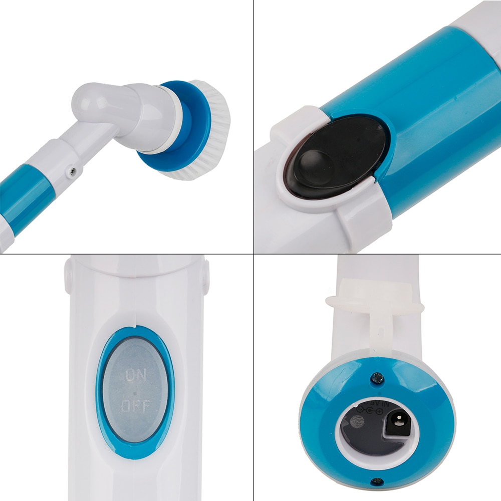 Cepillos de limpieza sin cable para azulejo de bañera, herramientas de limpieza para el hogar, limpiador facial giratorio Hurricane, cepillos eléctricos para el baño