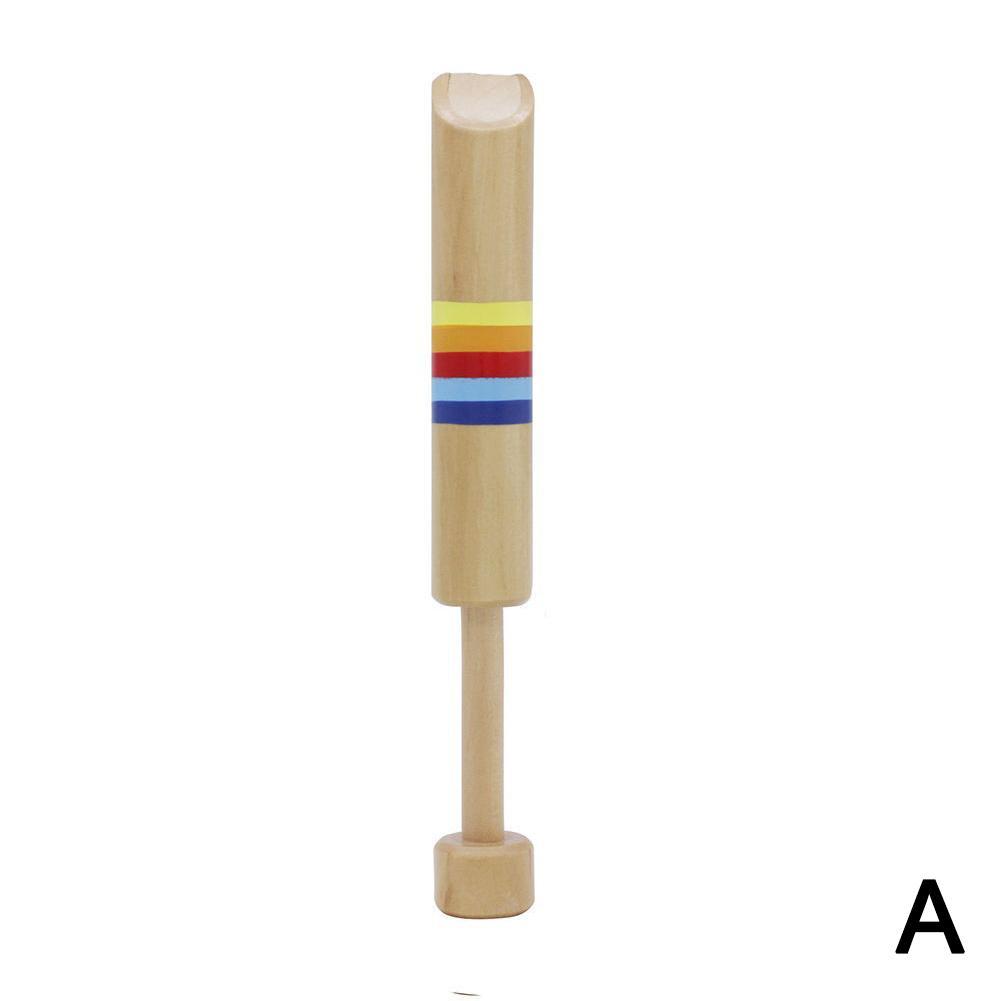 Holz Pfeifen ziehen-aus Holz Flöte Einstellbare Pfeife Klang Schiebe Piccol Für freundlicher Nette Zeichnung Spielzeug Musical Instrumente V1a0: A