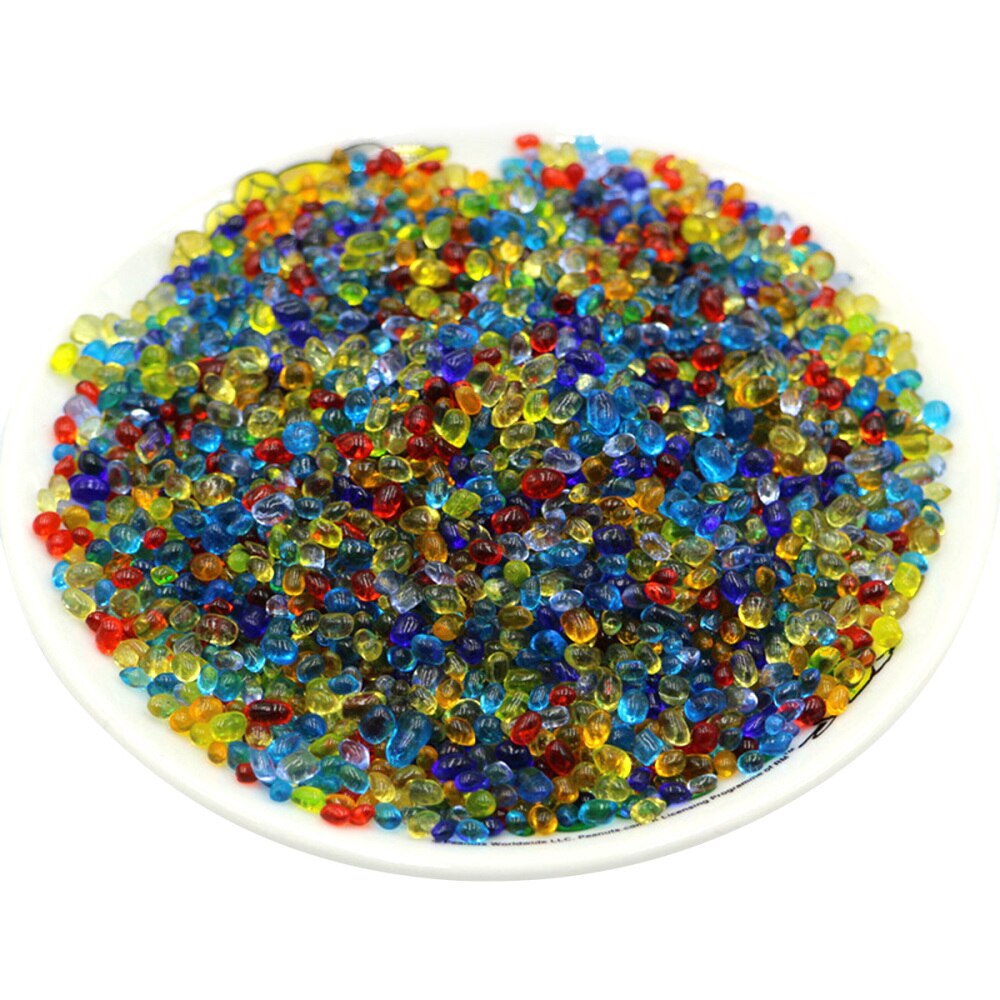 Gravier en verre coloré 500g 3-5mm, cristal pierres glacées, ornement d'aquarium décoratif, pot de fleurs