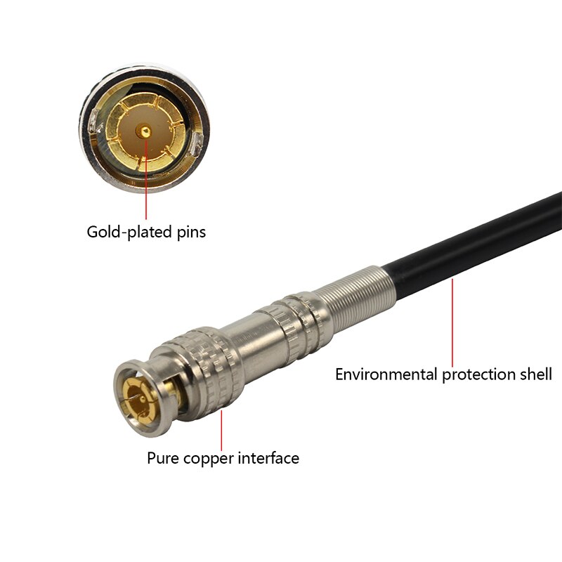 1M/3ft SDI Cable BNC Male to BNC Male For CCTV Camera BNC Connector Cable Camera BNC Accessories