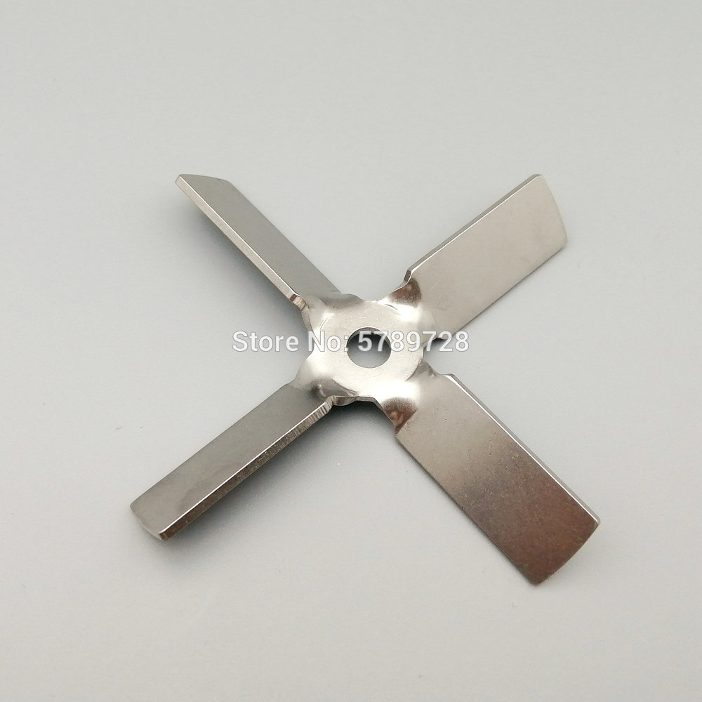 For lab mixer equipment 1pcs 304 stainless steel Four-blade propeller,Stirring push up the material cross paddler