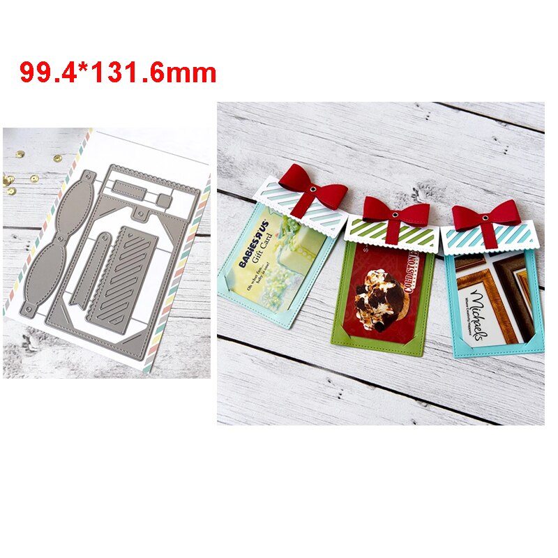 Stripes Frame Stacked Circles Letter Board Slim Die Cuts Metal Cutting Dies for DIY Scrapbooking Cards Crafts Dies 06: H5675