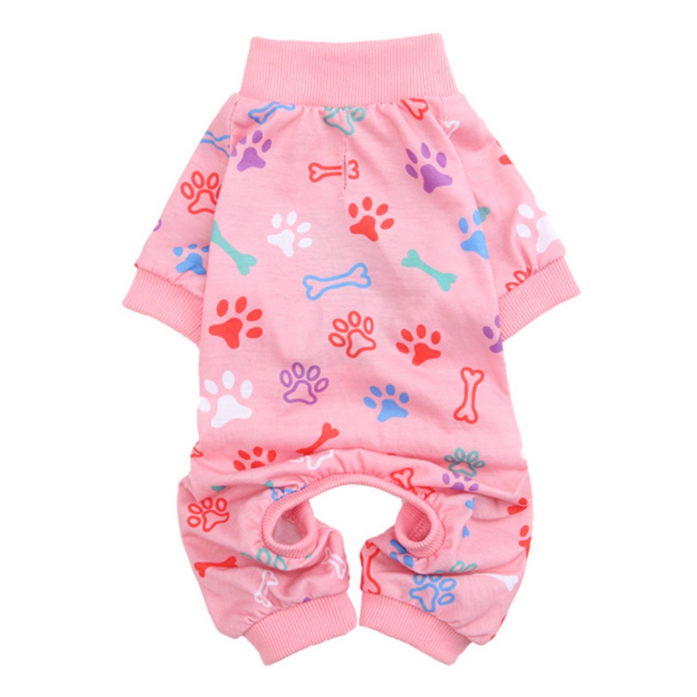 Pet Dog Cat Pajamas Autumn Winter Warm Pet Jumpsuit Clothes for Small Medium Dogs Pet Yorkies Shih Tzu Puppy Four Legged Outfits: P / L