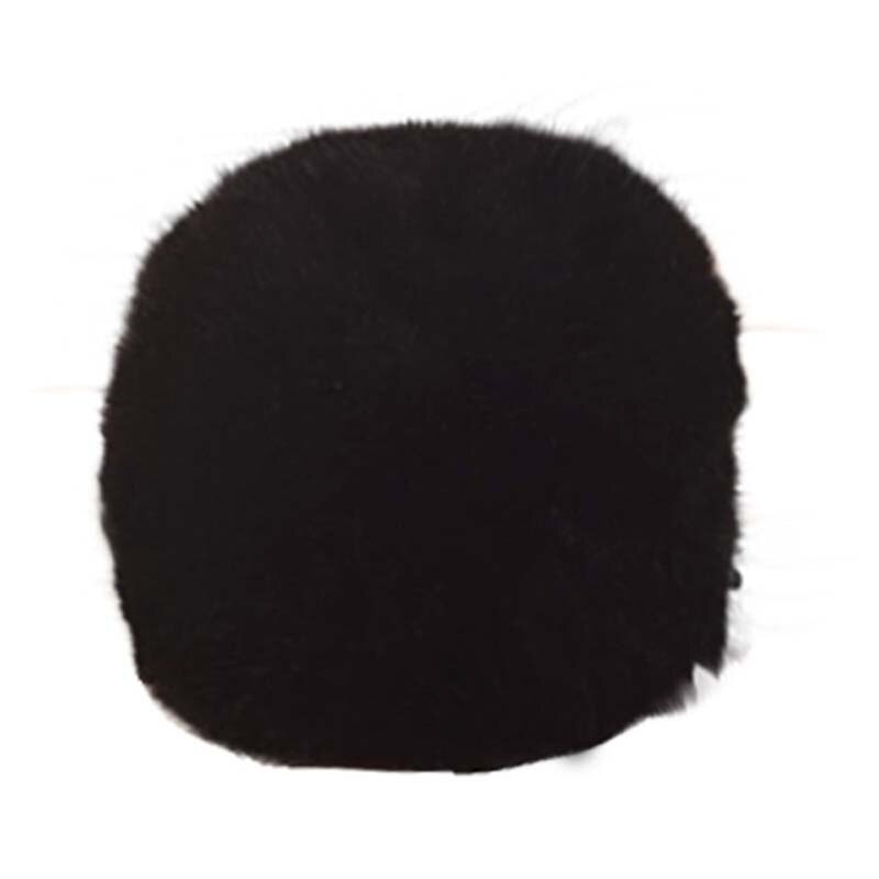 Suitable for Blue Yeti pro Studio microphone sponge cover Blue Yeti/Yeti pro windshield microphone sponge sprayproof fluff cover: Black fluff