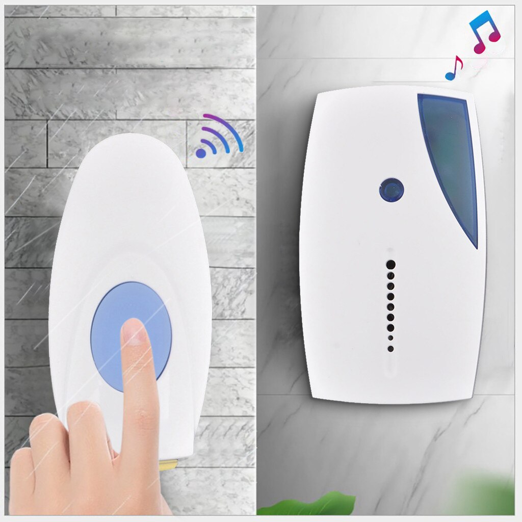 Wireless Door Bell Smart Led Indication Wireless Doorbell 36 Tunes Chime Music Door Bell Transmitter+ Receiver 70-110m Range#g30