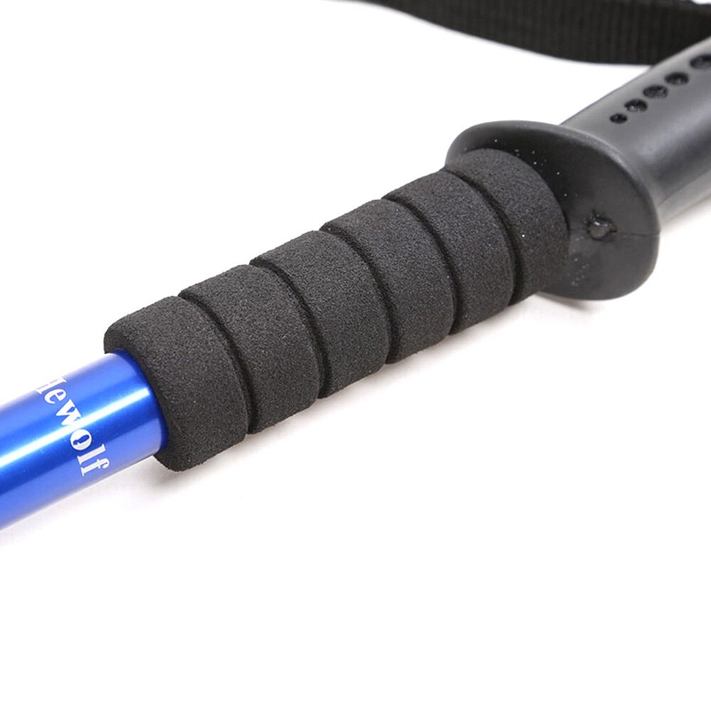 trekking stenger camping utendørs turstokk teleskopiske stokker antiskid støtsikkert håndtak komfortable justerbare stokker