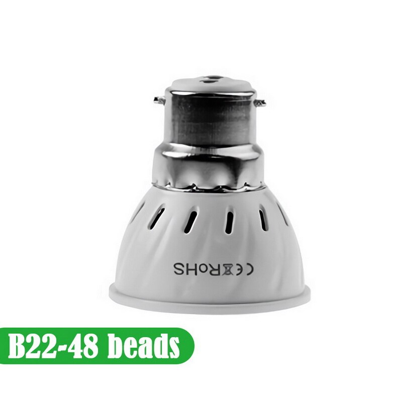 Led  b22 hydroponisk vækstlys  e27 led vækstpære  mr16 fuld spektrum 220v uv lampe plante  e14 blomst frøplante fitolampe  gu10: B22 / 80 lysdioder 220v