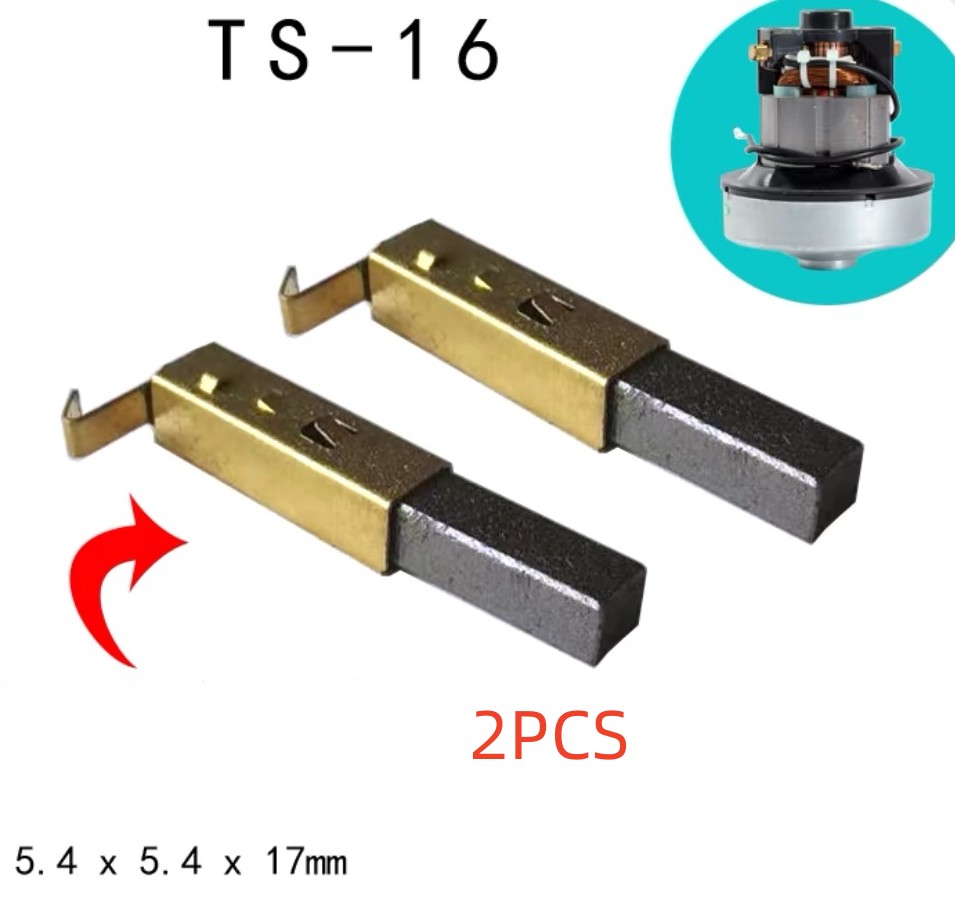 motor replacement carbon motor brushes for universal dc domel industrial vacuum cleaner feeding machine carbon motor brush parts: Brown