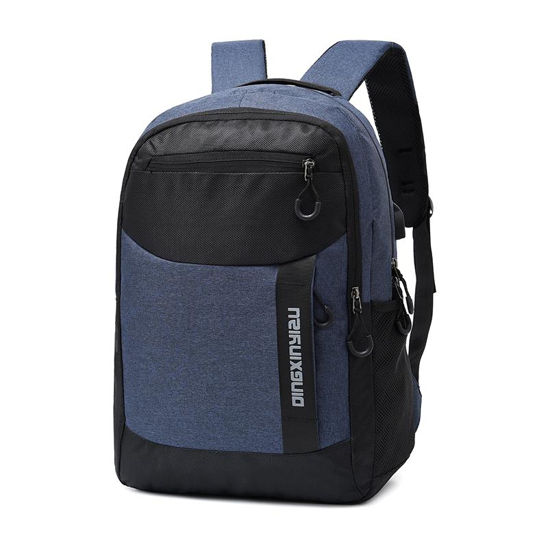 Fengdong mochila impermeable antirrobo 15 pulgadas mochilas para ordenador portátil mochila de viaje mochilas escolares para estudiantes adolescentes niños: Blue