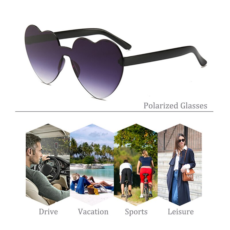Vissen Zonnebril Hartvorm Gepolariseerde Bril Mannen Vrouwen Zon Bril Camping Wandelen Rijden Eyewear Sport Zonnebril