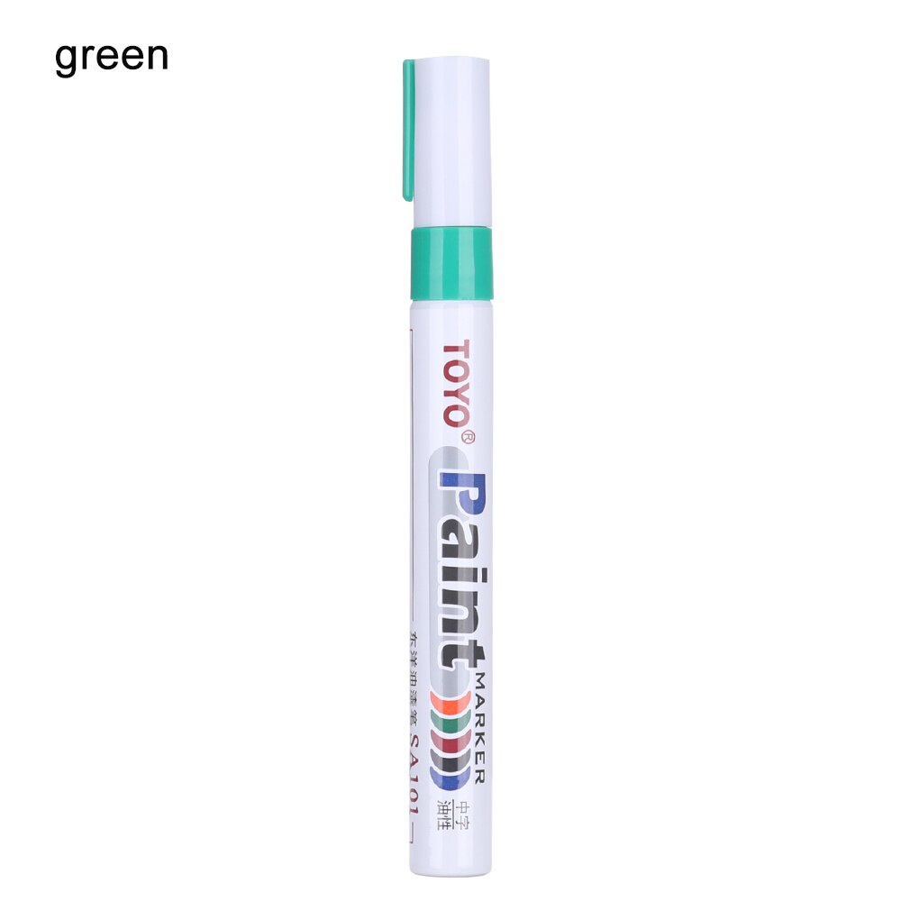1PC Car Tyre Tire Permanent Paint Marker Pens Oily Markers Scratch Repair Multifunction Applicator Tool Touch Up Pen: Green