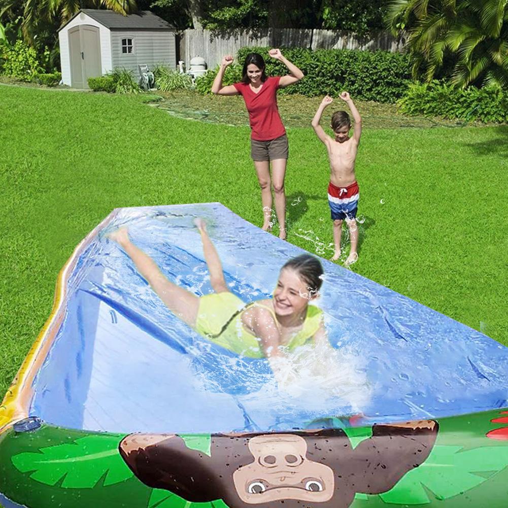 Inflatable Girl Water Slide For Kids Inflatable Water Park Outdoor Water Slides Crash Pad Backyard Boys Girls Playing