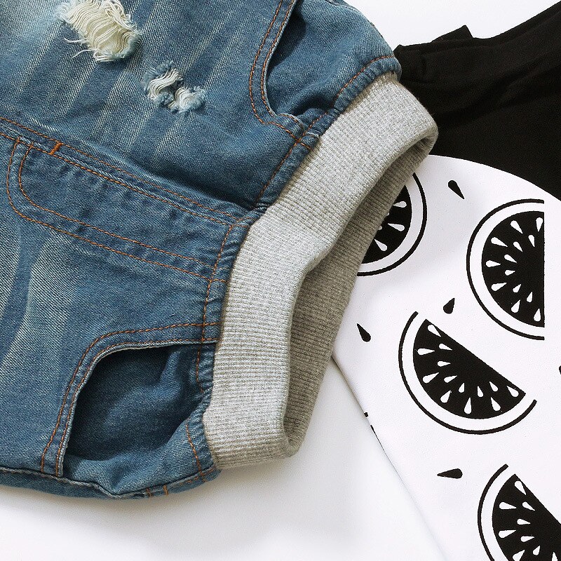 Thunderers Sommer Kinder Jeans Für Mädchen Jungen Denim Zerrissenen Löcher Kinder Kurze Jeans Kleinkind Baby Casual Hosen Kleidung 18M-5Y