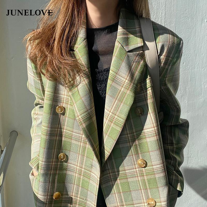 Dames tweedblazers Casual jassen met lange mouwen