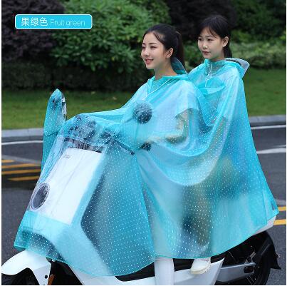 Capa de chuva elétrica dupla, capa de chuva fashion para motocicleta, adulto, à prova d'água, poncho à prova d'água, passeio de carro: Champanhe