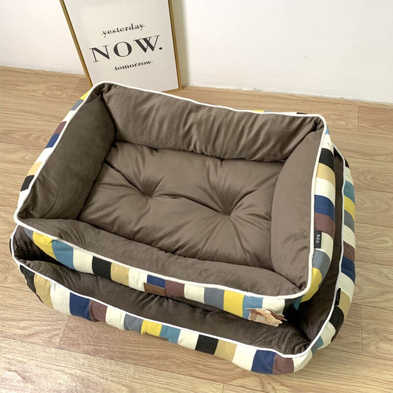Winter Soft Dog Bed for Large Small Dogs Bed House Kennel Plush Warm Big Dog Beds Sofa Accessories Pet Dogs Beds