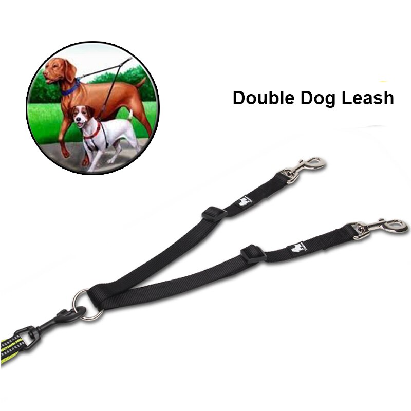 Truelove Hondenriem Dubbele Riemen Running Walking Pet Nylon Verstelbare Leashs Trainer Honden Voor Twee Hond Medium Kleine Grote Honden