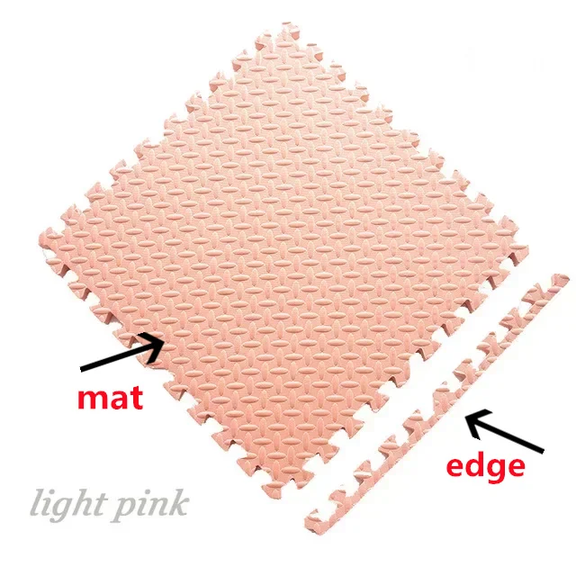 4Pcs Verdikking Mat Voor Kids Kinderen Schuim Vloer Kinderen Stiksels Kruipen Klimmen Thuis Slaapkamer Woonkamer Tatami Spelen mat: Pink 1