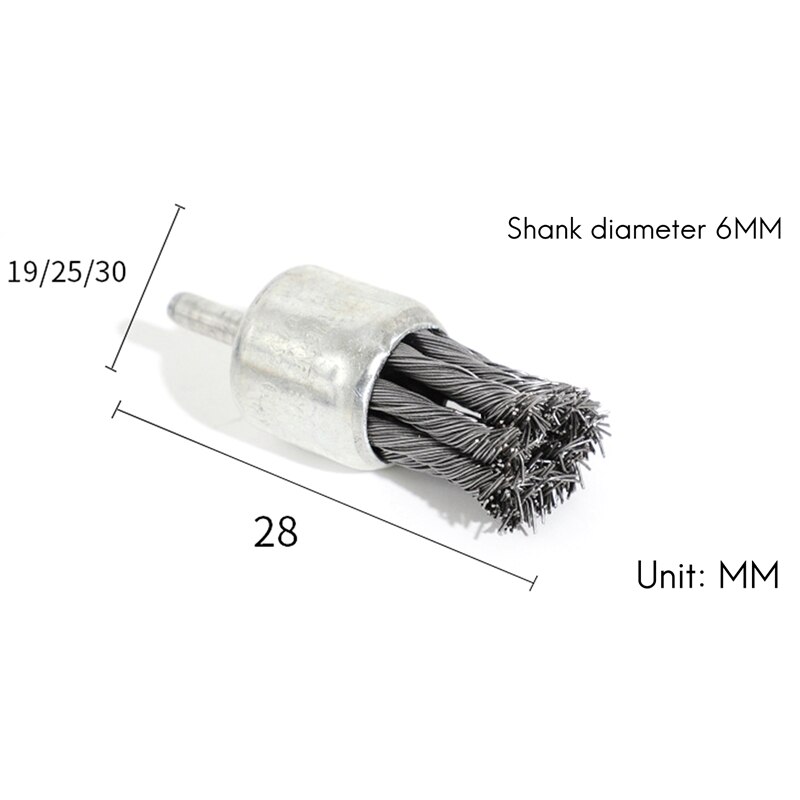 9PCS Handle Wire Brush, Twisted Wire Brush, Special Polishing Brush For Pen-Shaped Wire Electric Motor