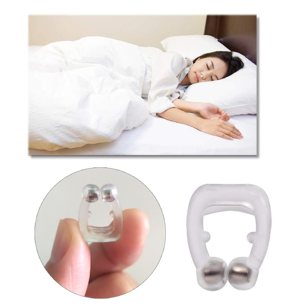 Apneu-Guard Neus-Clip Stop Snurken Night-Apparaat Slaap-Lade Anti-Snurken Magnetische Silicone 3 stuks Slaap Aid Snore Reductie Apparaat
