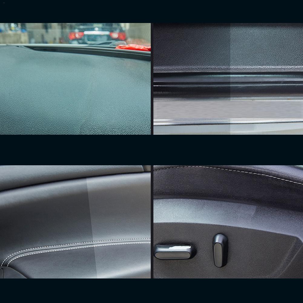 120ML Car Interior Decorative Wax Cleaner Agent Leather Dash Board Glazing Waterborne Panel Coating Plastic Renovation Agent