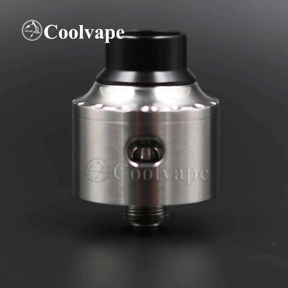 Coolvape Hellfire Maverick 22mm rda Single Coil rda mit bf pin airflow control 316ss Zerstäuber RDA vs la tropf rda: silver