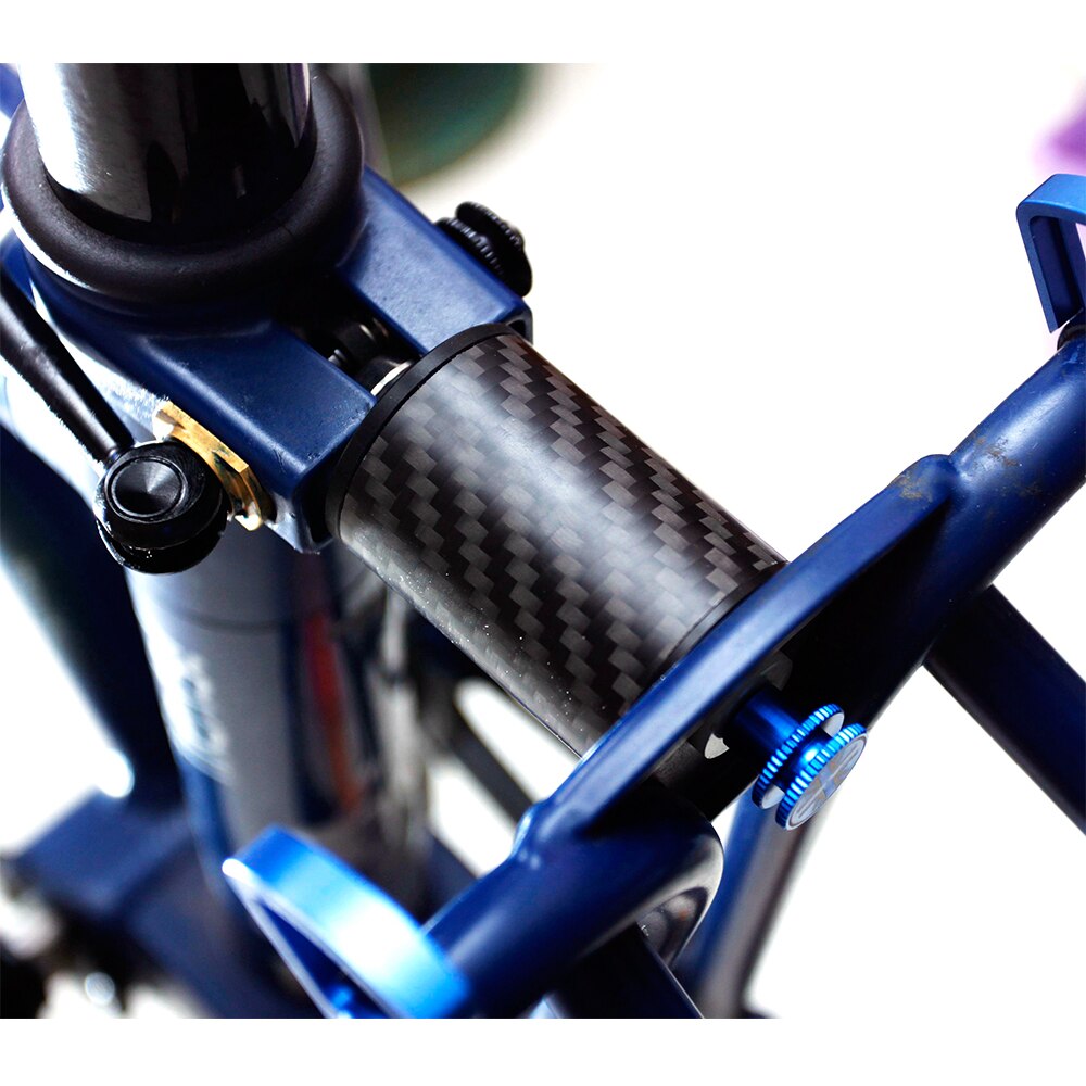 3k kulfiber baghjulsophæng til brompton foldecykel ultralet 20g støddæmper