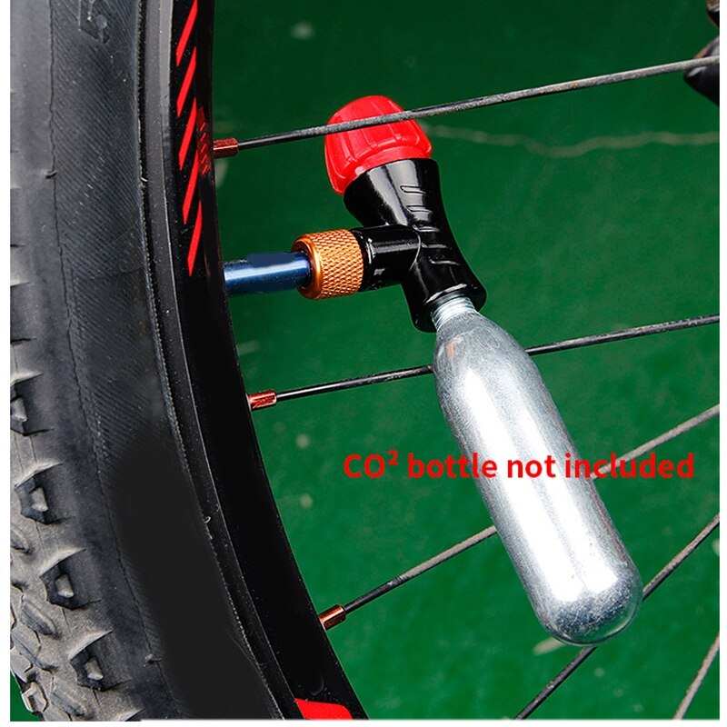 Bicycle Air Pump Valve Portable CO2 Air Bottle Valve Head Schrader&Presta Valve Universal Mtb Air Inflator Accessories