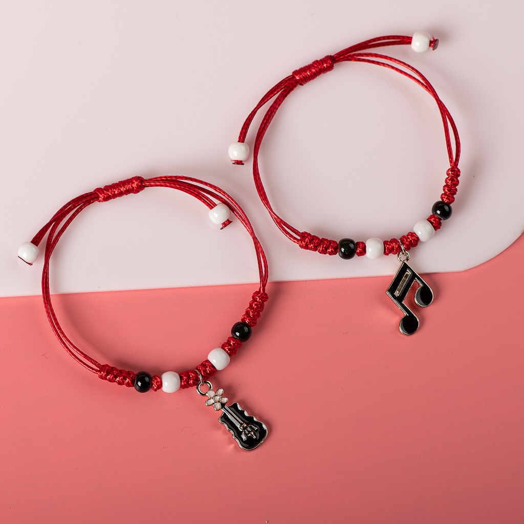 Leuke Metalen Druppelen Glazuur Hanger Armband Hand-Wowen Armbanden Armbanden Voor Vrouwen Meisje Kinderen Mode-sieraden # XN011