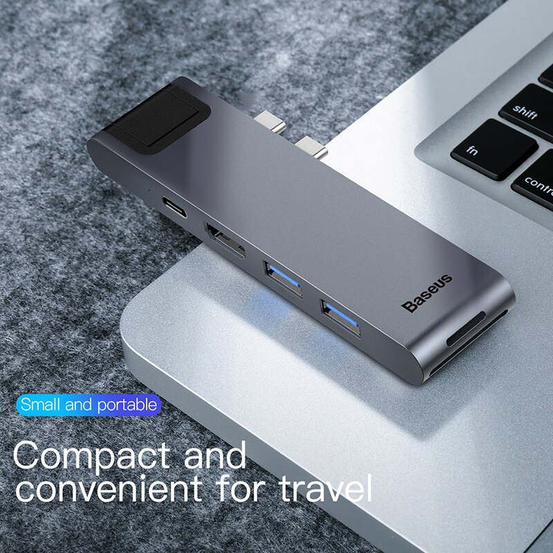 Baseus Thunderbolt 3 Dock USB Type C to HDMI HUB Adapter for MacBook Samsung Dex Galaxy S10/S9 USB-C Converter Thunderbolt HDMI
