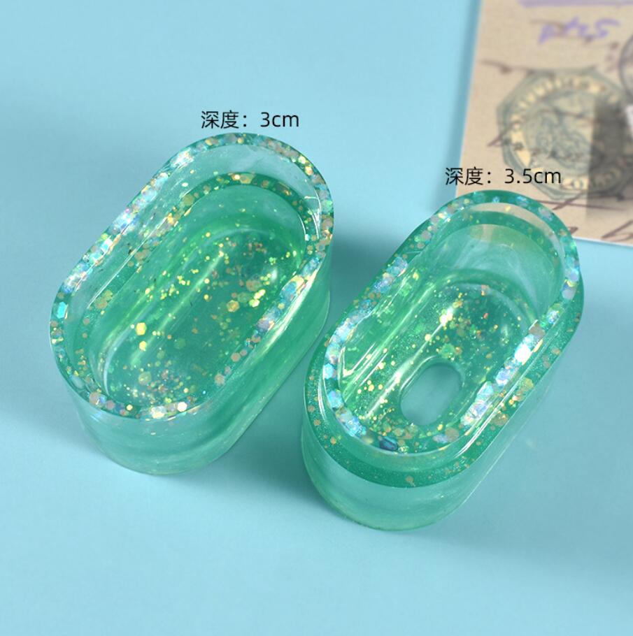 Diy-bastelset mit epoxidharzform, bluetooth-kopfhörerhülle, aufbewahrungsbox, schmuckwerkzeug und schmuckzubehör