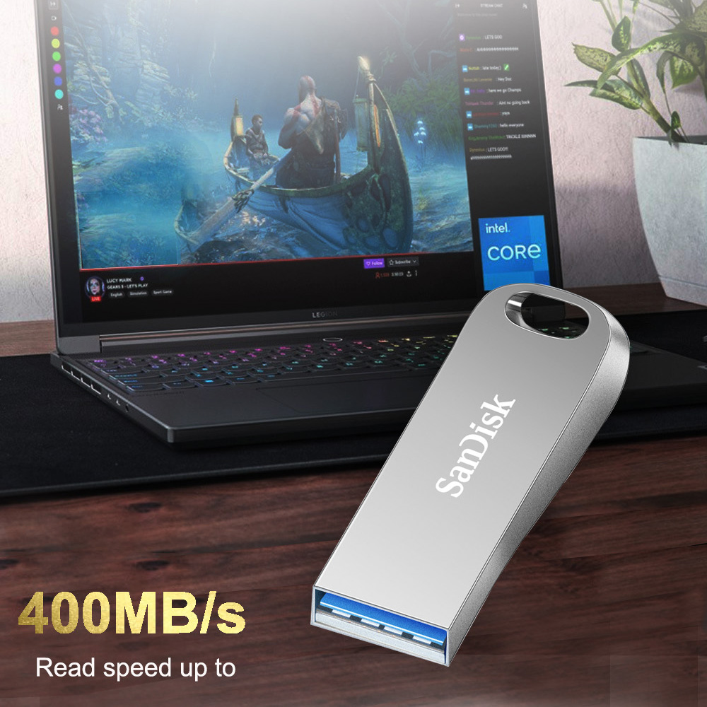 Sandisk SDCZ74 USB 3,2 Gen 1 unidad Flash 32GB 64GB 128GB 256GB 512GB 1TB memoria Pendrive 150MB/s disco U de cifrado de Metal