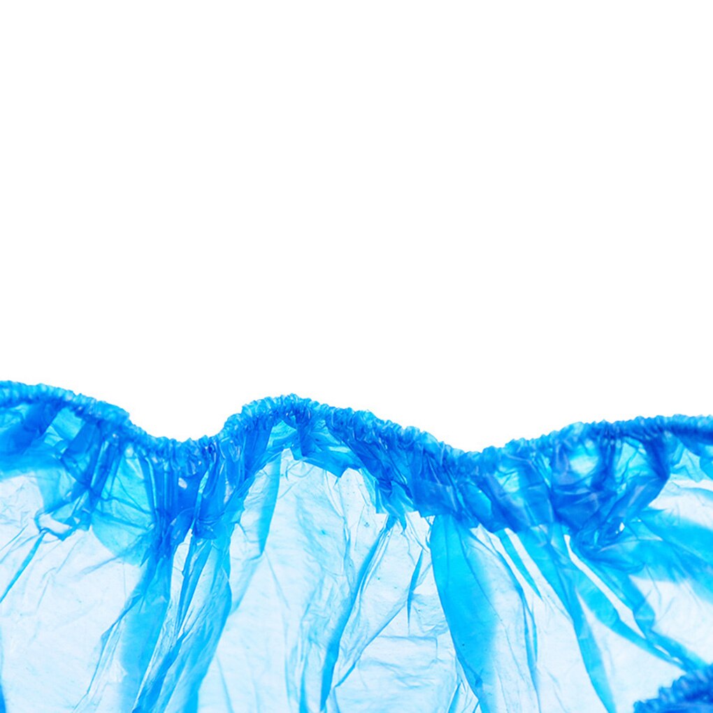 100PCS Disposable Shoe Covers Plastic Waterproof Prevent Wet Boot Covers Household Hotel Lab Cleaning Safety Shoe Boots