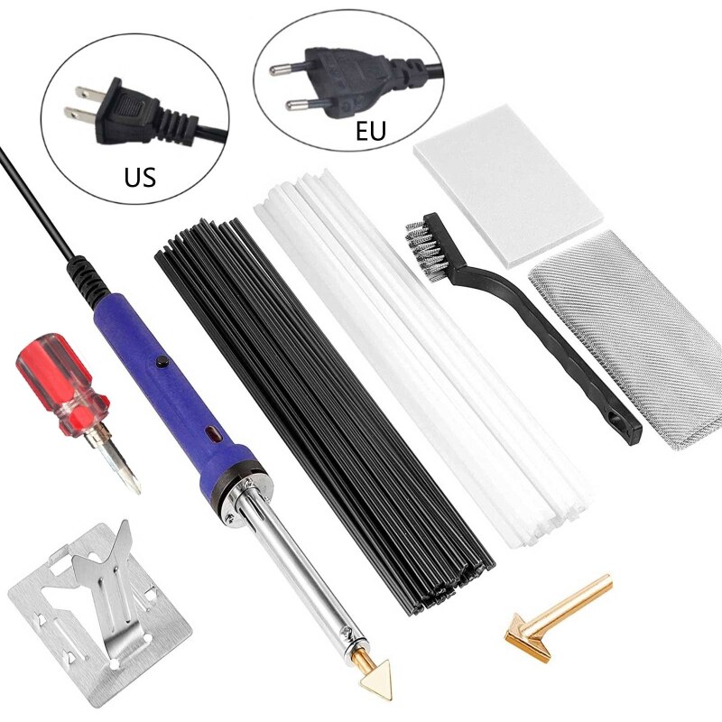 80W Plastic Welding Kit for DIY Arts Crafts Surface Repair Good Thermal Conductivity Adjustable Temperature