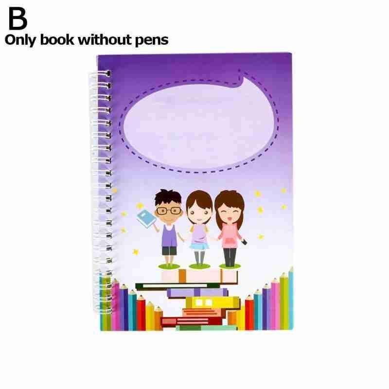 Writing Stickers Groove Copybook Preschool Kindergarten Letter Practice Hard Pen Set Calligraphic Copybook Handwritin H4X0: B