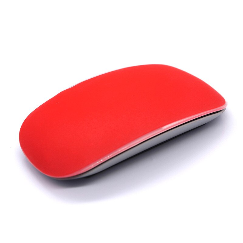 Color Silicone Mouse Skin Mouse Cover for Apple Macbook Air Pro 11 12 13 15 Protector Sticker Magic Mouse for Mac Mouse Film: Red