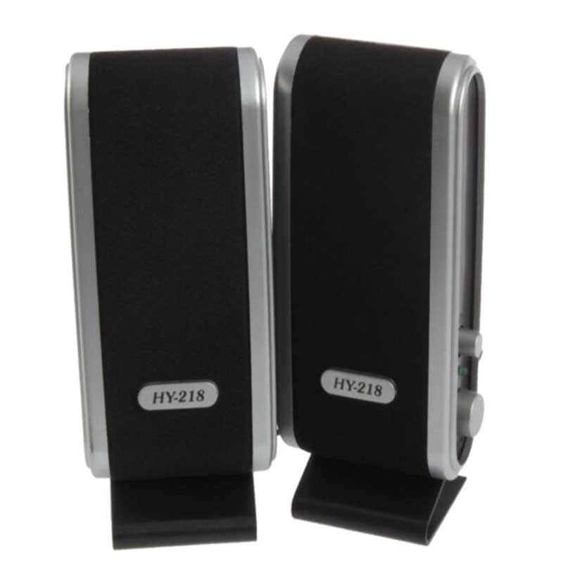 2 Pcs USB Computer Speakers Portable Speaker Stereo 3.5mm with Ear Jack for Desktop PC Laptop