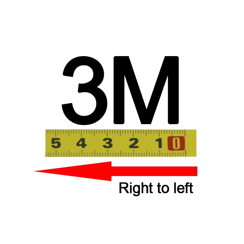 Miter Track Tape Measure Self-Adhesive Measuring Tape Steel Ruler Durable Wear-Resistan T-track Router Table Measuring Tools: 3M Right to left